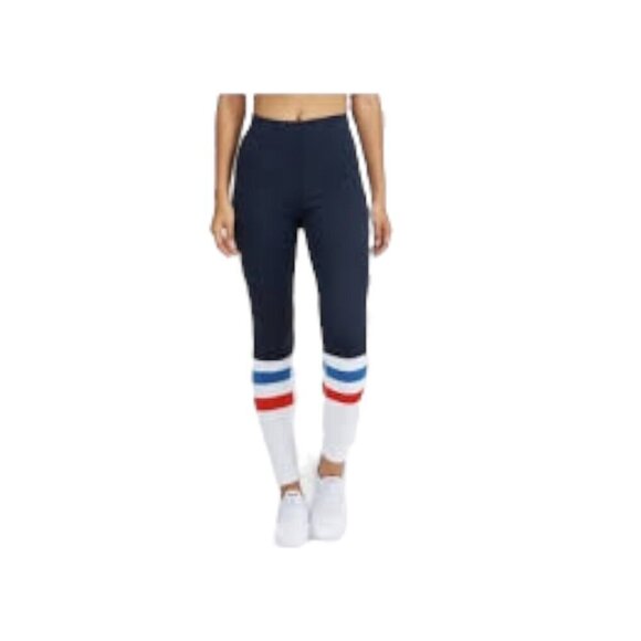 Kule x Bandier Jordyn Striped Sock Ankle Legging Small - Picture 1 of 4
